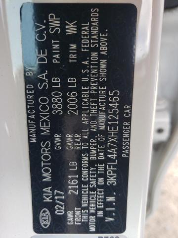 3KPFL4A7XHE125465 KIA FORTE LX