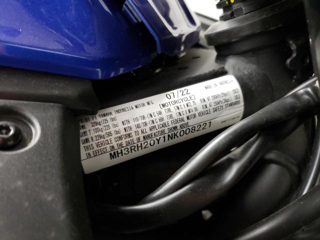 2022 YAMAHA MT-03 MH3RH20Y1NK008221