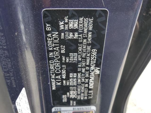 KNDPM3AC9N7025569 KIA Sportage Lx