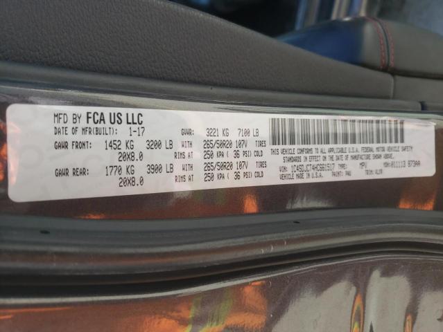 1C4SDJCT4HC661517 Dodge Durango R/t