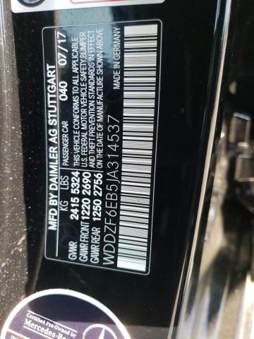 WDDZF6EB5JA314537 Mercedes-Benz E 43 4matic Amg