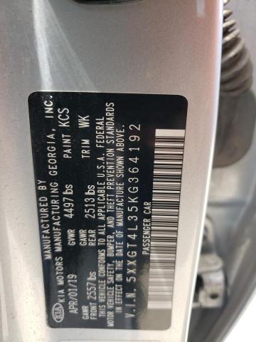 5XXGT4L35KG364192 KIA Optima Lx
