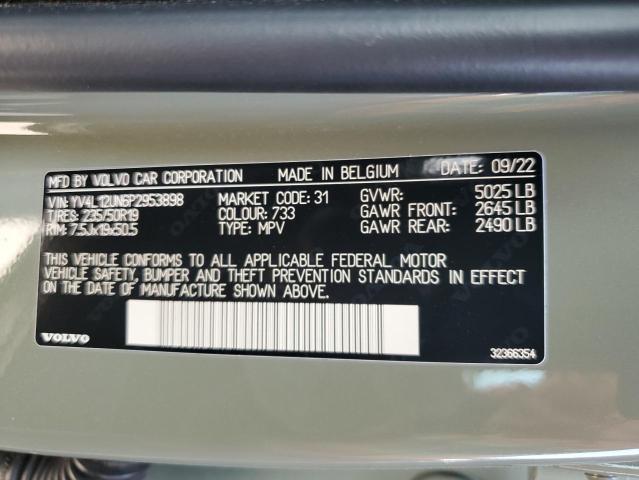 2023 VOLVO XC40 PLUS YV4L12UN6P2953898