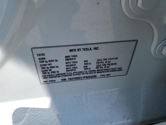 7SAYGDEE1PA040206 Tesla Model Y