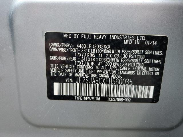 JF2SJAECXEH560035 Subaru Forester 2.5i Premium