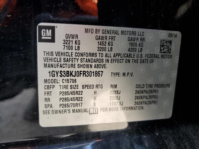 1GYS3BKJ0FR301867 Cadillac Escalade Luxury
