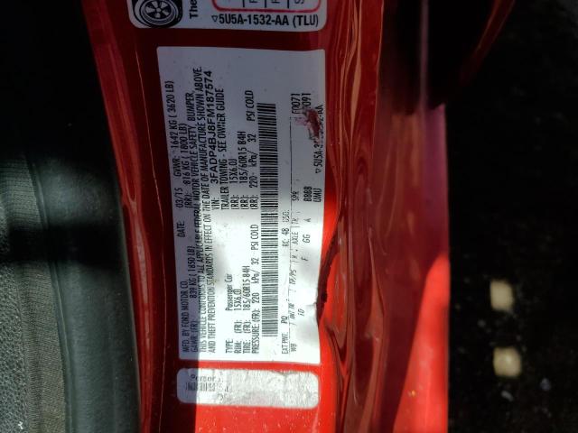 Ford FIESTA SE 2015 3FADP4BJ8FM187574 Image 12