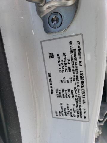 5YJ3E1EB3NF253871 Tesla MODEL 3