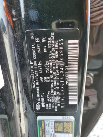 5XXGT4L34GG059855 KIA Optima Lx