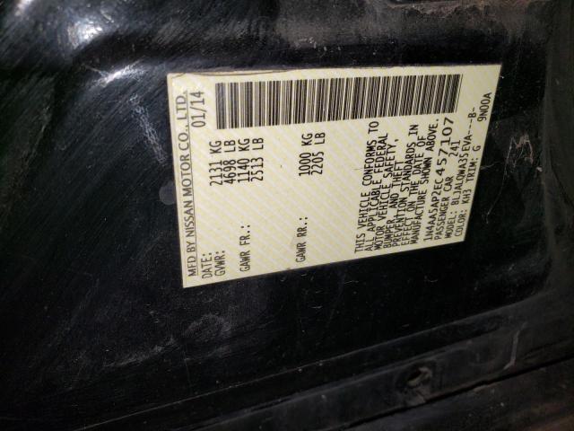 1N4AA5AP2EC457107 Nissan MAXIMA S