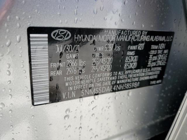 2022 HYUNDAI SANTA FE C 5NMS5DAL4NH385984