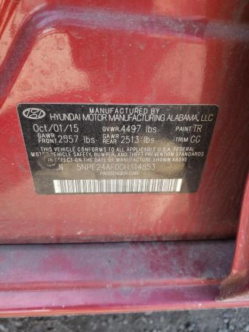 5NPE24AF0GH314853 2016 HYUNDAI SONATA - Image 13