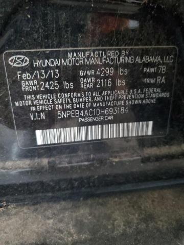 VIN 5NPEB4AC1DH693184 2013 HYUNDAI SONATA no.12