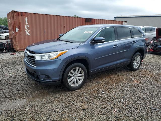 VIN 5TDZARFH6ES006802 2014 Toyota Highlander, LE no.1