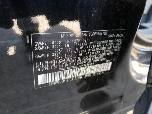 4S4WMAJD3N3460681 Subaru Ascent Onyx Edition