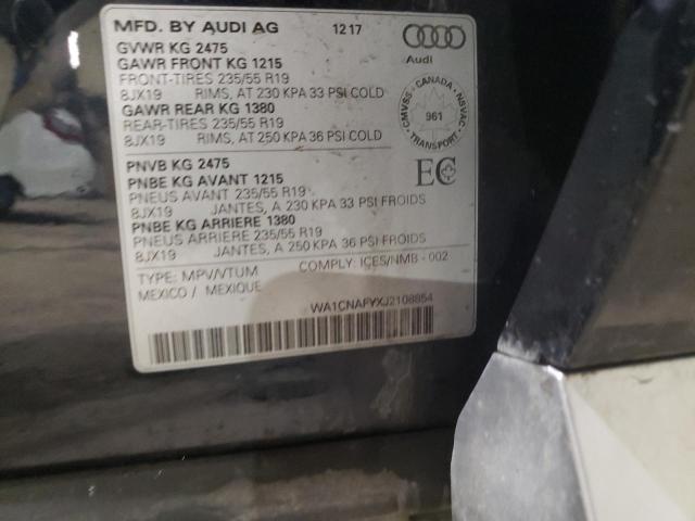 WA1CNAFYXJ2108854 2018 AUDI Q5, photo no. 12