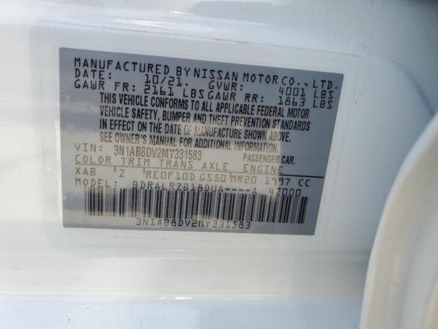 3N1AB8DV2MY331583 Nissan SENTRA SR