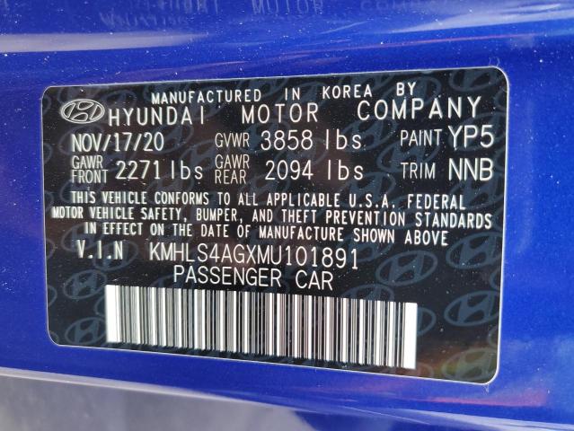 2021 HYUNDAI ELANTRA SE - KMHLS4AGXMU101891