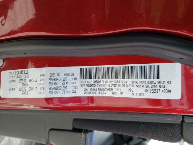 1C4PJLAB3GW158885 Jeep Cherokee Sport