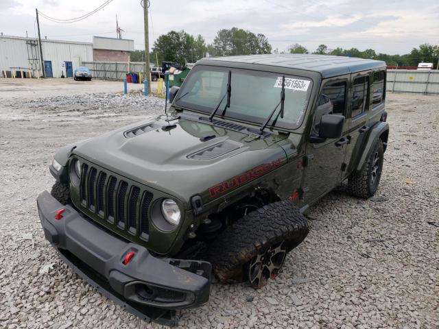 Jeep Wrangler salvage cars for sale: 2021 Jeep Wrangler Unlimited Rubicon