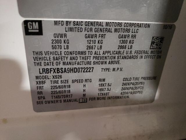 LRBFXBSA9HD072227 Buick Envision Essence