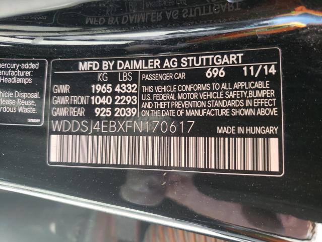 WDDSJ4EBXFN170617 Mercedes-Benz CLA 250