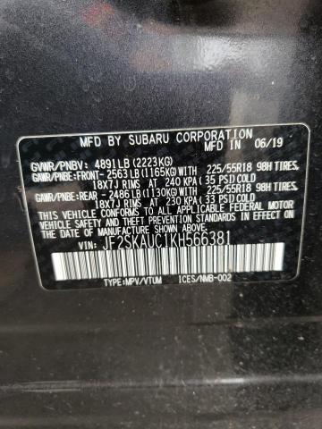 JF2SKAUC1KH566381 Subaru Forester Limited