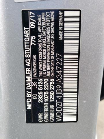 WDDZF4JB9JA347227 Mercedes-Benz E 300