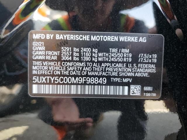 5UXTY5C00M9F98849 BMW X3 Xdrive30i