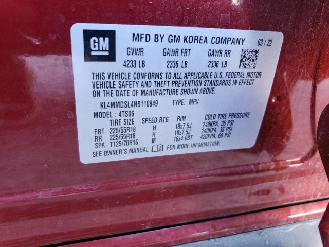KL4MMDSL4NB110849 Buick Encore Gx Select