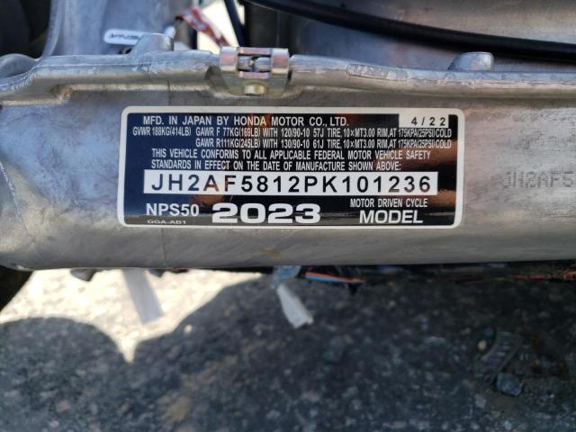 2023 HONDA NPS50 JH2AF5812PK101236