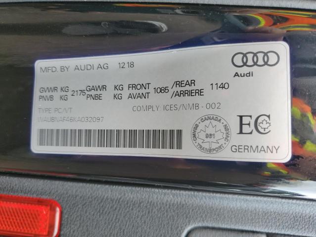 2019 AUDI A4 PROGRES - WAUBNAF46KA032097