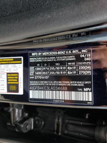4JGFB4KE3LA034688 Mercedes-Benz Gle 350 4matic