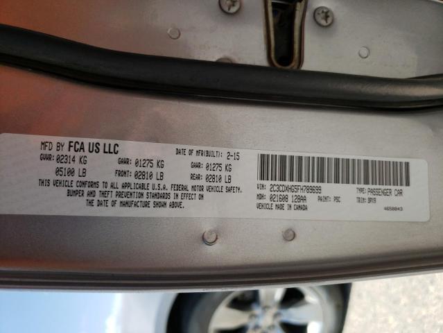 2C3CDXHG5FH789699 Dodge Charger Sxt