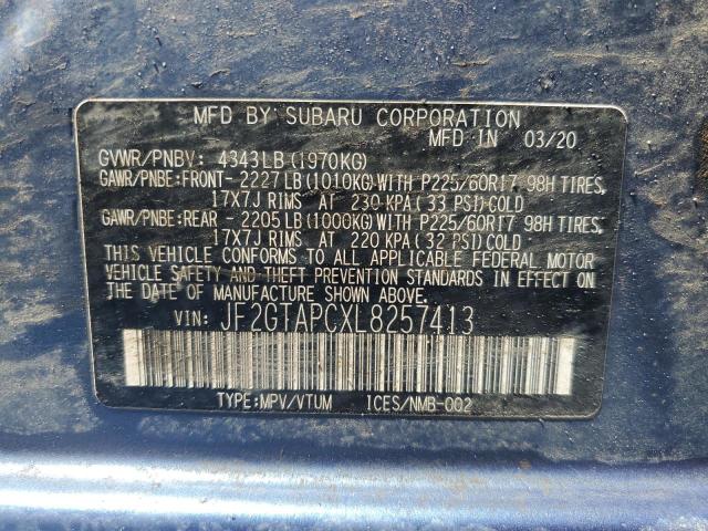 JF2GTAPCXL8257413 Subaru Crosstrek Premium