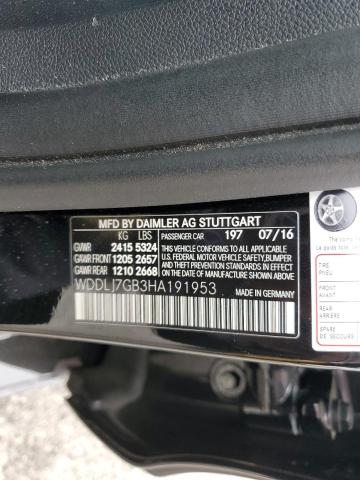 WDDLJ7GB3HA191953 Mercedes-Benz Cls 63 Amg S-model