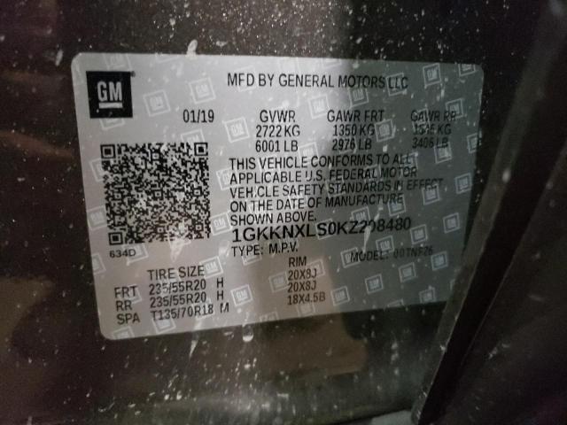 2019 GMC ACADIA DEN - 1GKKNXLS0KZ208480