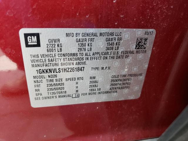 2017 GMC ACADIA ALL 1GKKNVLS1HZ261847