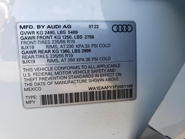 WA1EAAFY1P2001169 2023 AUDI Q5, photo no. 13