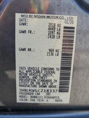 1N4BL4CW5LC218337 Nissan ALTIMA SR