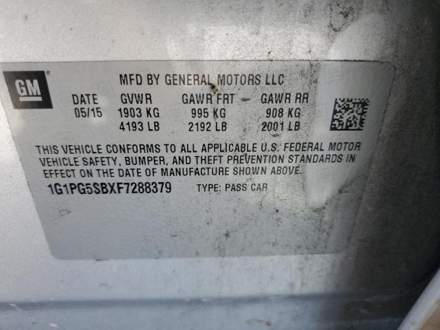2015 CHEVROLET CRUZE LTZ - 1G1PG5SBXF7288379