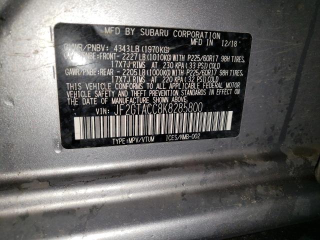 JF2GTACC8K8285800 Subaru Crosstrek Premium