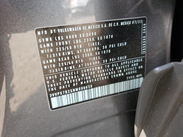 2022 VOLKSWAGEN TAOS SE IQ - 3VVPX7B2XNM098638