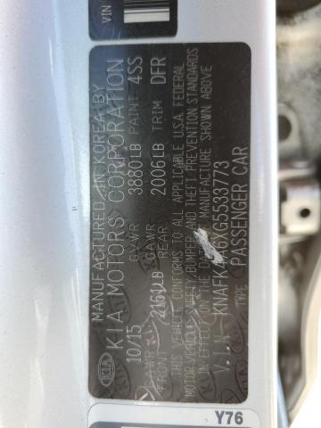 KNAFK4A6XG5533773 KIA FORTE LX