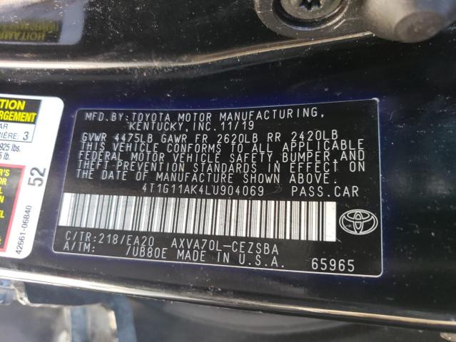 4T1G11AK4LU904069 Toyota CAMRY SE
