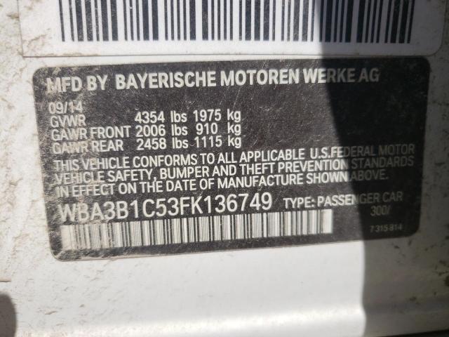 WBA3B1C53FK136749 BMW 320 I
