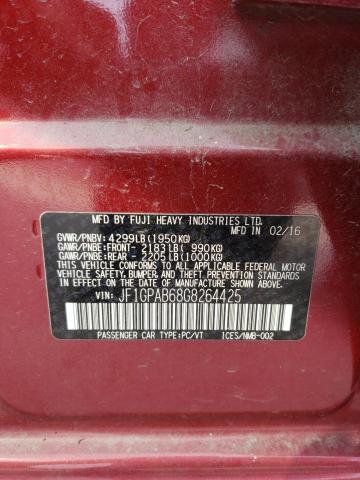 JF1GPAB68G8264425 Subaru Impreza Premium