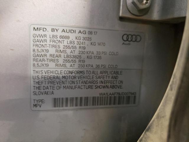 VIN WA1LAAF79JD007943 2018 Audi Q7, Premium Plus no.13