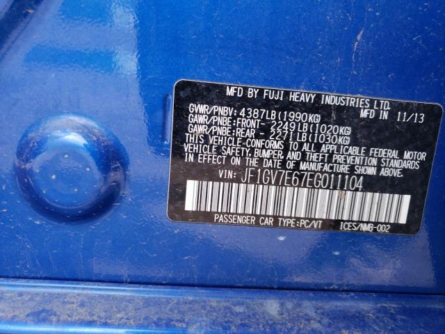 JF1GV7E67EG011104 Subaru Impreza Wrx