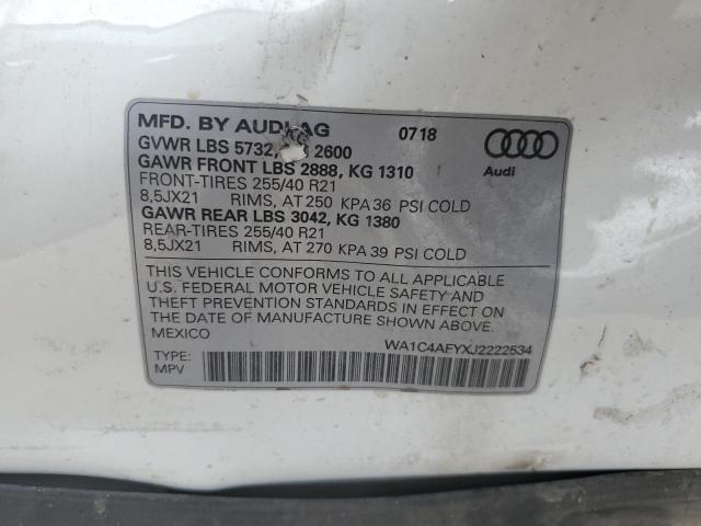 WA1C4AFYXJ2222534 2018 AUDI SQ5 - Image 13